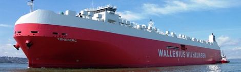 El MV Tonsberg, el mayor buque de carga rodada del mundo