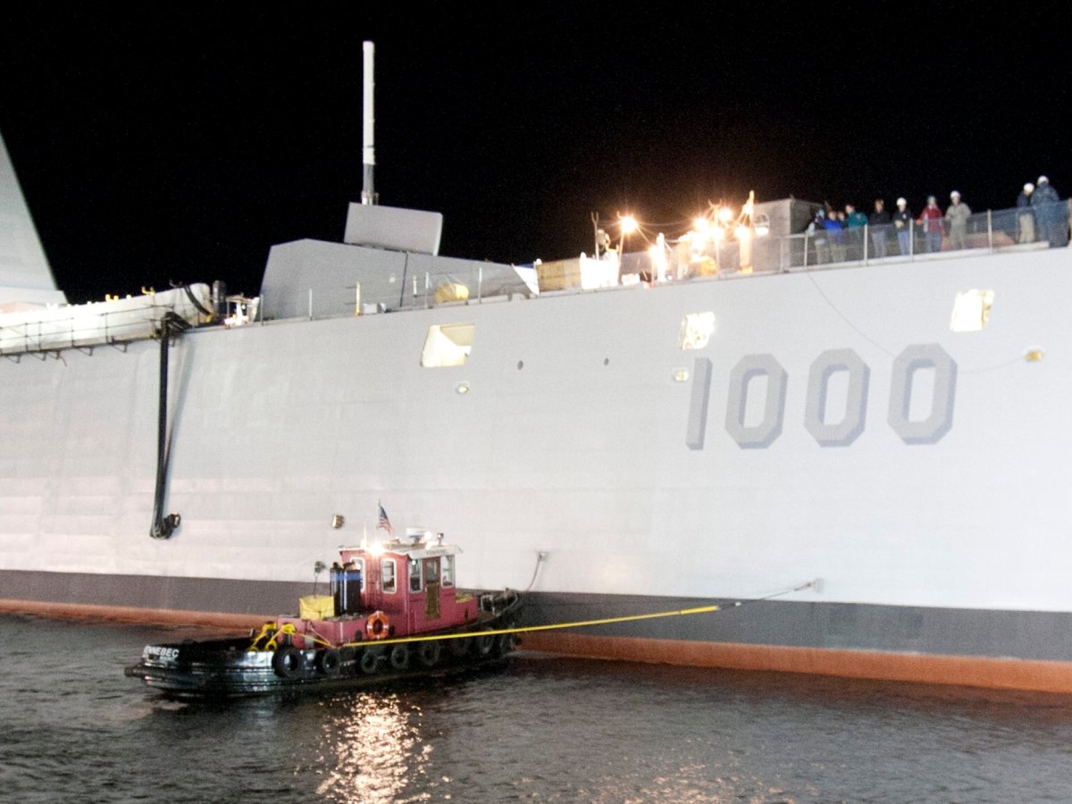 El destructor USS Zumwalt de la US Navy