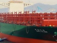 El CSCL Globe, el mayor portacontenedores del mundo en 2014