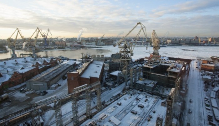 Imagen de los astilleros Baltic en San Petesburgo