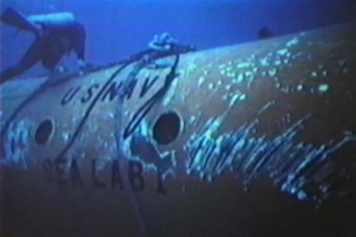 El SeaLab I en el fondo marino