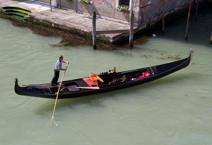 Góndola (foto por Tony Hisgett, Wikimedia Commons