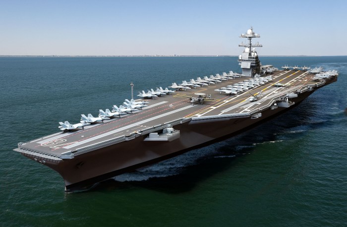 Imagen por ordenador del CVN 78-Gerald Ford
