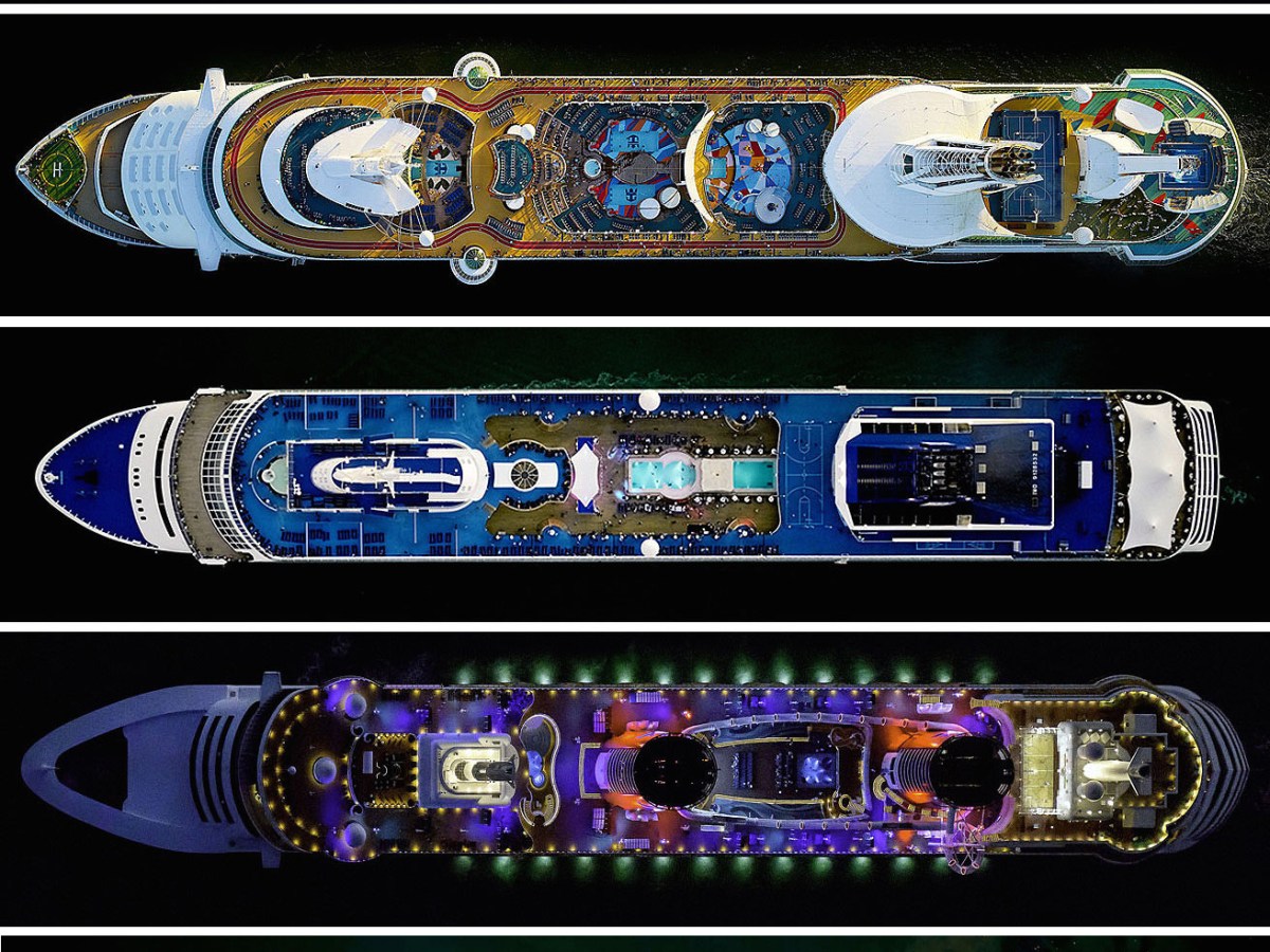 Cruceros a vista de pájaro