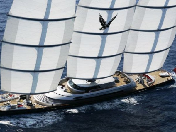 El velero Maltese Falcon y el sistema Dynarig