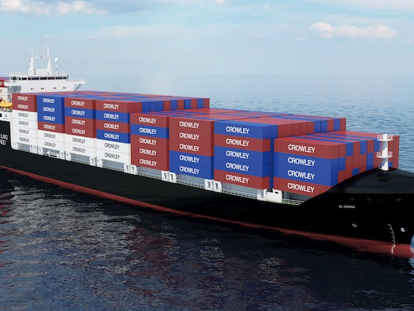 Botado “El Coquí”, el primer Con-Ro propulsado por LNG.