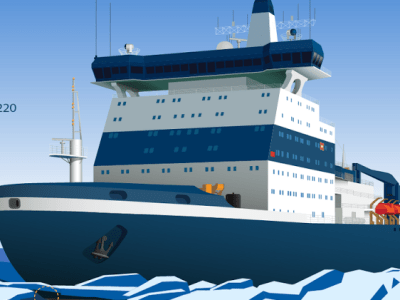 Infografía: el Sibir y la flota de rompehielos nucleares de Rusia