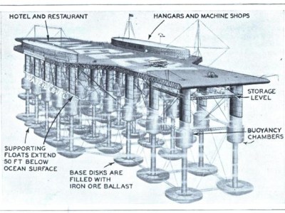 El fallido plan para unir Nueva York y Vigo con aeropuertos flotantes
