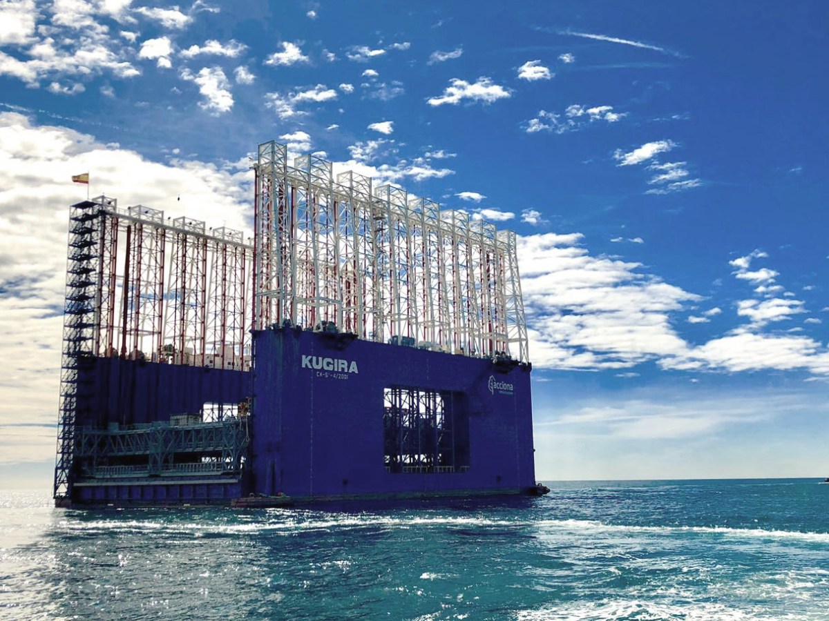 Kugira, el mayor dique cajonero de Europa