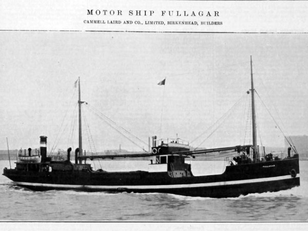 El MS Fullagar, el primer barco de casco soldado de la historia