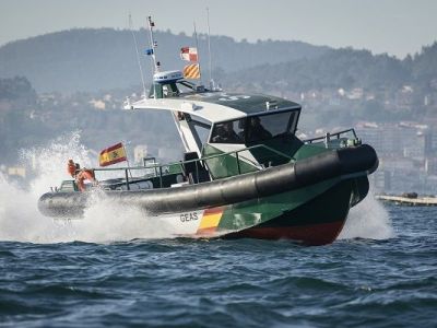 La lancha de vigilancia S-38 de la Guardia Civil