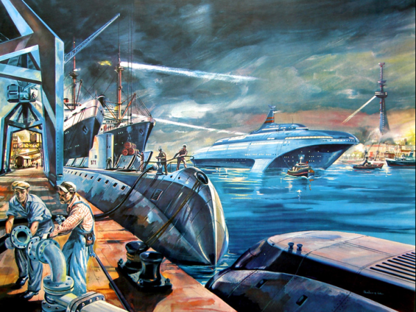 El retrofuturismo marino de Klaus Bürgle