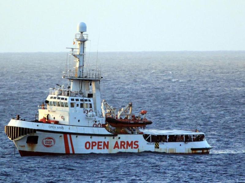 El buque de rescate de refugiados Open Arms