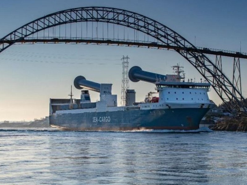 El SC Connector, el primer buque del mundo con rotores Flettner inclinables