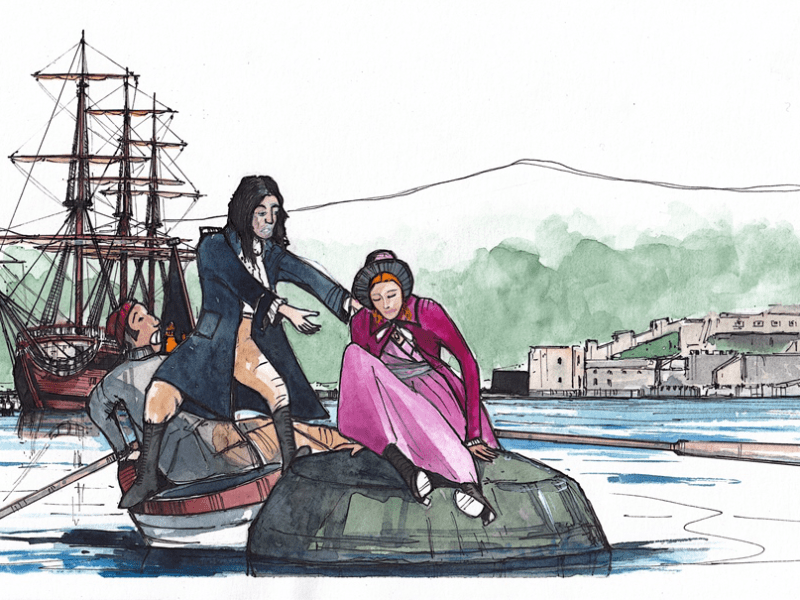 Cuando en 1690 el culo de una reina de España bautizó una piedra de la ría de Ferrol