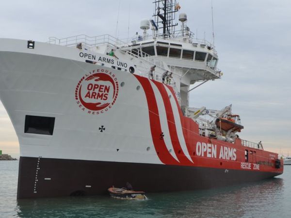 El buque de rescate de refugiados Open Arms Uno