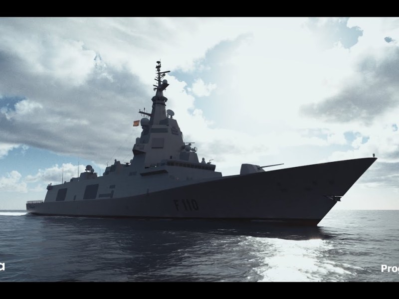Navantia presume de fragata en este vídeo sobre el programa F110