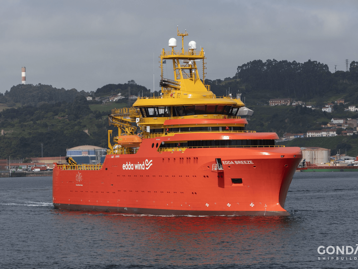 El Service Operation Vessel Edda Breeze de Astilleros Gondán