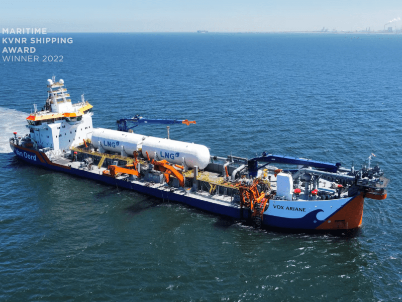 Van Oord elegido armador del año 2022 en los Países Bajos gracias a sus dragas a gas natural