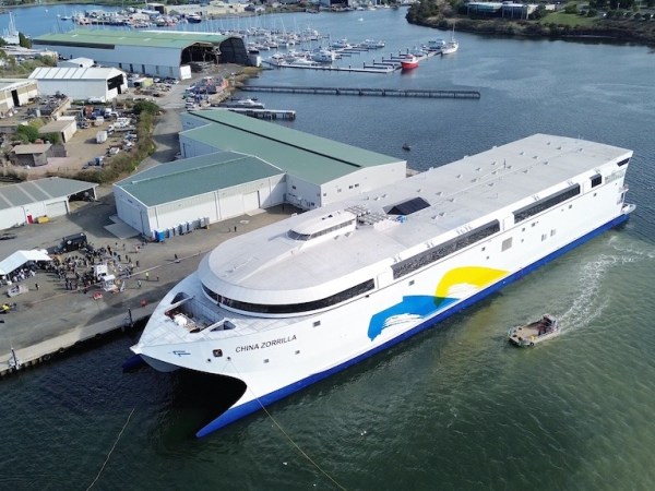 Buquebus e Incat revolucionan el transporte marítimo con el China Zorrilla, el mayor buque eléctrico del mundo