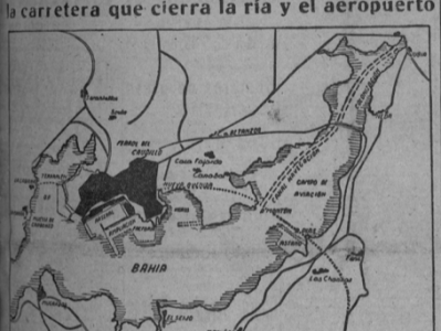 Cuando Franco quiso desecar parte de la ría de Ferrol para construir un aeropuerto