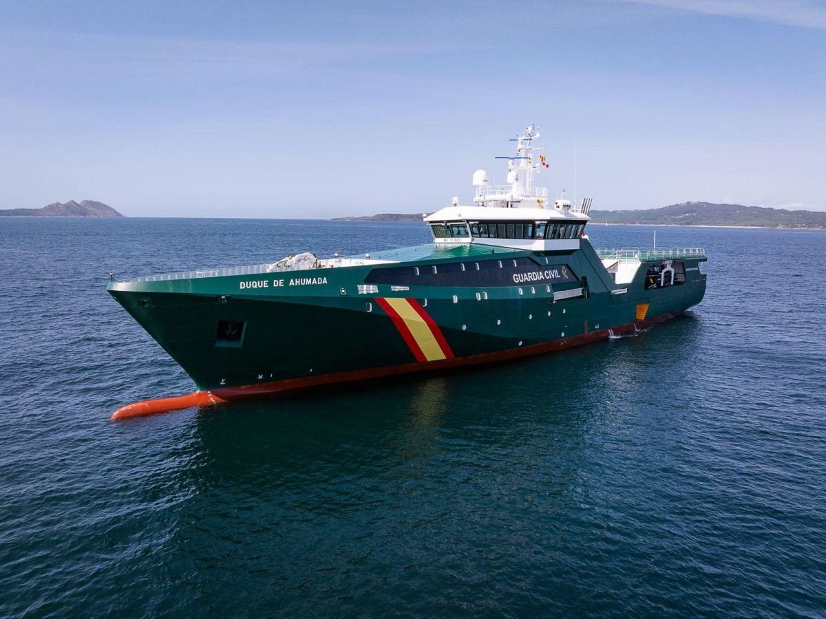 El patrullero oceánico Duque de Ahumada, el mayor buque en la historia de la Guardia Civil
