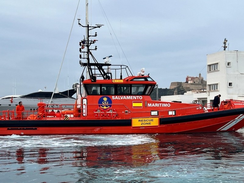 Salvamar Naos, intervención rápida al servicio de Salvamento Marítimo en Ibiza